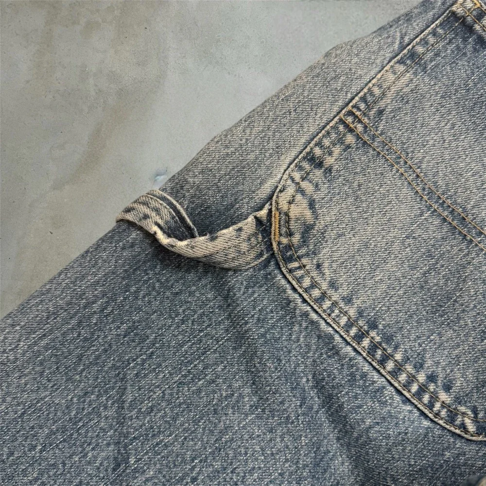 Y2K Distressed Dickies Carpenter Jeans 32x32 Blue Denim Workwear Grunge Skater